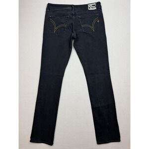 Volcom Stone Jeans Slim Straight Junior Women Low Rise Size 11 Black Skater